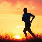 An individual is running. Eating well and eating appropriate portion is an excellent way of maintaining a healthy body.