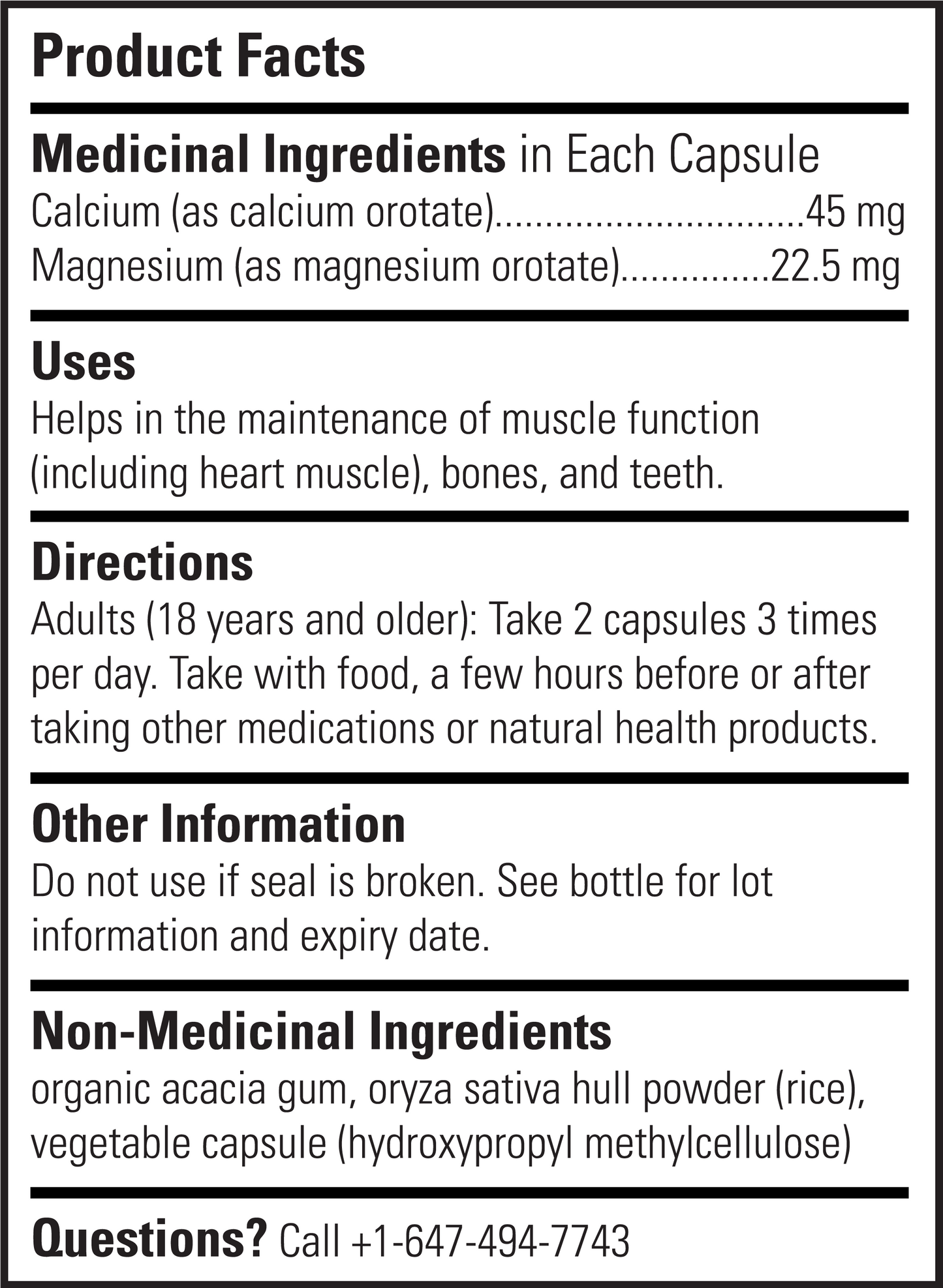 Calcium & Magnesium Canada