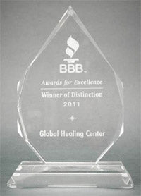 ANNOUNCEMENT: Global Healing wins Better Business Bureau Award for 5th year in a row!