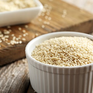 Sesame Seeds are one of many foods that are high in calcium.