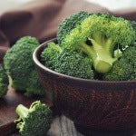 A bowl of broccoli. Glutathione purpose is to protect cells from oxidative stress and damage, mainly via its antioxidant properties.