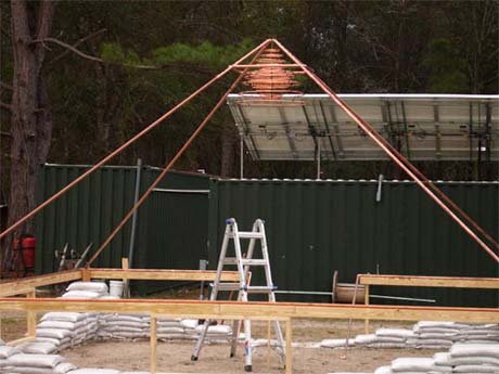 greenhouse pyramid at earth harmony organics