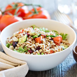 Quinoa is one, super simple to make, high protein vegetarian recipe anyone enjoy.