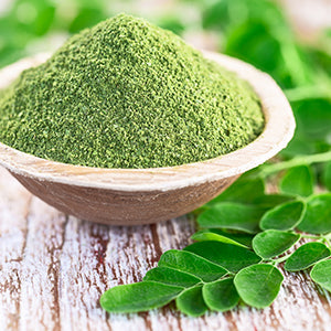 A bowl of moringa powder.