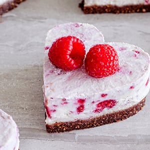 This sweet treat was made using our raspberry vanilla cashew cream recipe, which is excellent for your health on top of being scrumptious.