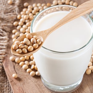 Soy can disrupt hormones in women.