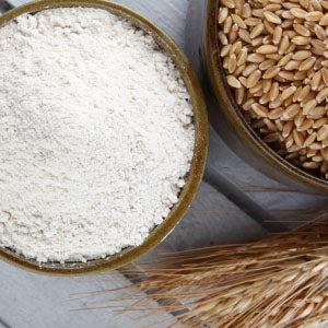 Bowls of rice, which contain gluten.