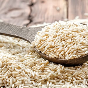 Brown rice helps promote weight loss and also rich in selenium vs. white rice.