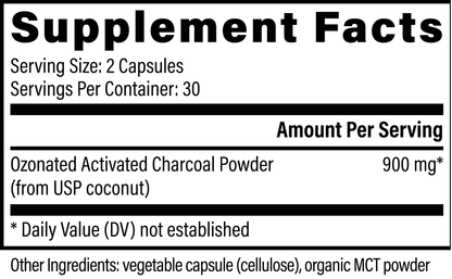 Ozonated Activated Charcoal