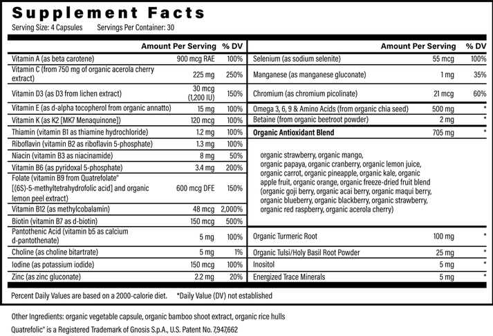 Organic Multivitamin with Minerals