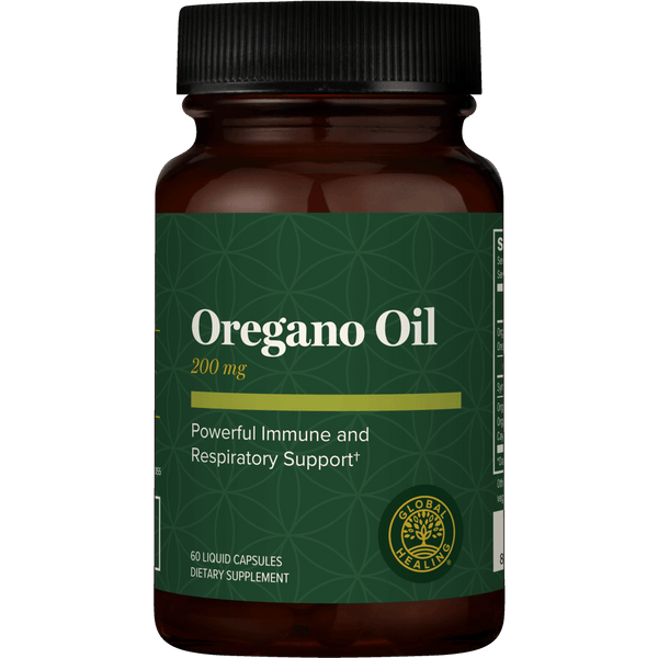 A bottle of Oregano Oil