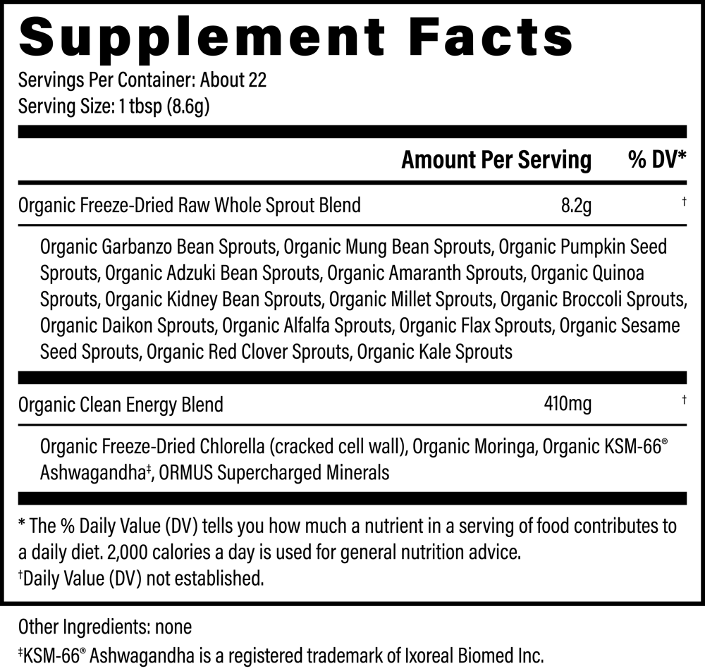 Organic Super Greens Powder